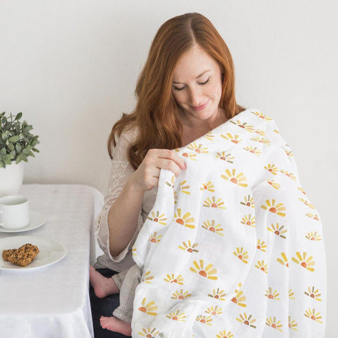 SwaddleDesigns Cotton Muslin Swaddle Blanket, Receiving Blanket for Baby Boys & Girls, Best Shower Gift, 46x46 inches, Butterum...