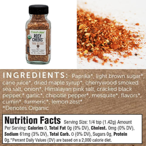 FreshJax Beef Seasoning Gift Set | Pack of 3 Organic Spice Set | Grilling Gifts for Men | Grill Master, Smokey Southwest & Rosy Cheeks-Maple Bourb...