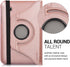kwmobile Rotating Case Compatible with Samsung Galaxy Tab 2 7.0 P3110 / P3100 - Case PU Leather Tablet Cover with Stand - Rose Gold...