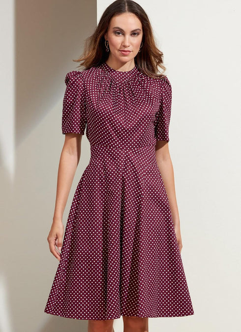 Vogue Misses' Semi-Fitted Dress Sewing Pattern Kit, Code V1862, Sizes 8-10-12-14-16, Multicolor...