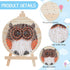 WEBEEDY String Art Kit with 3D Owl, Embroidery Kits Craft Kit DIY Nail String Art Kit for Adults Beginner Winding Lines Painting Art Kit Projects ...