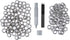 Pangda 100 Sets Grommet Eyelets Tool Kit, Grommet Setting Tool and Eyelets with Setting Tools and Storage Box for Fabric, Tarps, Curtains(2/5 Inch...