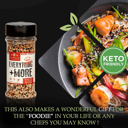 The Spice Lab Everything Bagel Seasoning Blend - 4.6 oz Shaker Jar - Premium Everything Seasoning for Bagels - Gourmet PALEO and KETO Approved Spi...