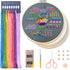 Dortusen 3 Sets Beginner Embroidery Kit for Adults Learn Different Stitches DIY Kits Includes Embroidery Tools Easy to Follow Instruction......