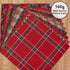 Whaline 24 Pack Christmas Pattern Paper 30x30cm Red Scottish Plaid Scrapbook Paper 12 Designs Double-Sided Xmas Craft Paper Folded Flat for DIY Ca...