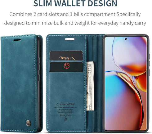 Kowauri for Moto Edge Plus 2023 Case/Moto X40 Case/Moto X40 Pro Case,Leather Wallet Case Classic Design with Card Slot and Magnetic Closure Flip F...