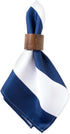 DII Cabana Stripe Outdoor Tabletop Collection, Water Resistant, Napkin (Set of 6), Nautical Blue...