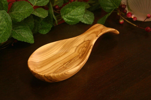 Handmade Olive Wood Kitchen Spoon Rest from Holy land/Bethlehem...