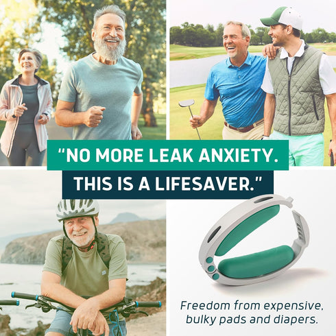 Confidence Clamp by Lunderg - The Original Incontinence Clamp for Men with 3 Removable Top Pads (S, M & L) for Reliable Control and Everyday Confi...