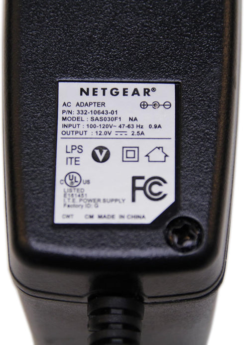 Netgear NETGEAR PAV12V AC/DC Power Adapter for Wireless-AC Access Points (PAV12V-100NAS)...