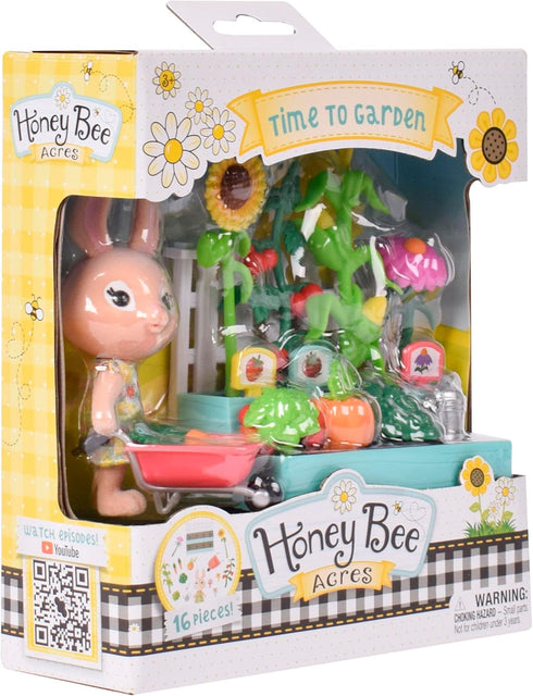 Time to Garden, Complete Set with Miniature Doll Figure, 16 Pieces , Ages 3+...