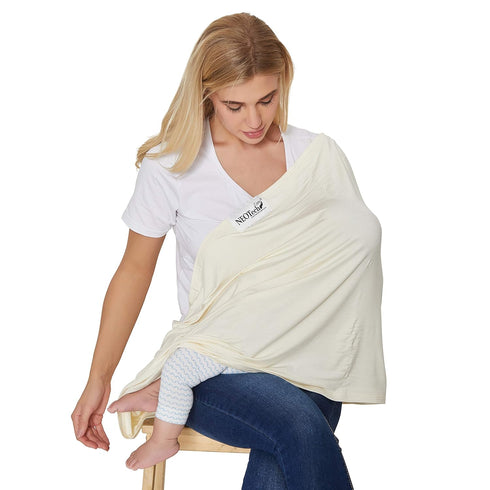 NeoTech Care Baby Nursing Cover Breastfeeding Scarf | Soft Fabric (Beige)...