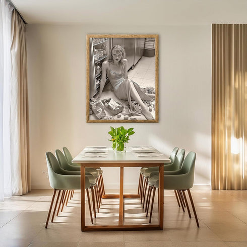 Posterizer 1 pcs-retro chic high fashion candid photography stye art of woman 2-Photography Art-Retro Art-Decor for Home & Office- unframed wall a...