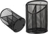 2 Pack Pen Holder Pen Organizer for Desk Mesh Round Pencil Holder Desktop Organizer 3 Compartments Pencil Organizer Desk Organizer for Office Home...