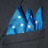 Polka Dot Pocket Square - 17" Handkerchief - 12mm Silk Twill - Royal Blue - 100% Silk...