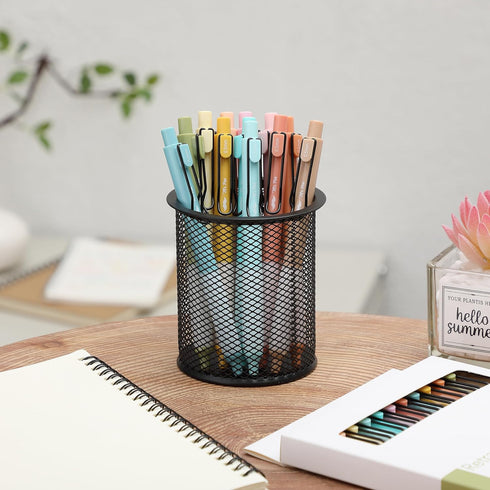 Mr. Pen- Retractable Gel Pens, 12 Pack, Black Ink Gel Pens, Pastel Barrels, Fast Dry, Gel Pens Fine Point 0.5mm, Retractable Pens, Cute Pens, Gel ...