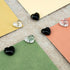 100 PCS Heart Clear Push Pins for Cork Board, Transparent and Black Cute Heart Shaped Thumb Tacks Plastic Decorative Push Pins for Posters, Wall, ...