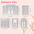OOTSR 5PCS Metal Scrapbooking Die Cuts, Template Embossing folders, Window Background Frame Cutting Dies for Card Making, Scrapbooking Card Album ...