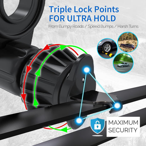 Magnetic Socket Car Mount - Phone Socket Holder for Car - Mount Holder for All Socket Grips - AC Vent Clip - 360 Rotation Ultra Stability......
