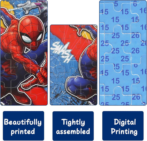 NEILDEN Learning Educational Puzzles for Kids Boys 60 Pieces Puzzles in a Metal Box for Kids Preschool Jigsaw Puzzles Toys for Girls and Boys...
