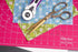 The Quilted Bear Rotating Cutting Mat 7" x 7" - Square Self Healing 360° Rotating Craft Cutting Mat with Innovative Locking Mechanism for Quilting...
