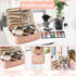 Best Mother Patch MOM Makeup Bag Large Capacity Travel Toiletry Bag with Brush Bags Cosmetic Bag Makeup Case Multifunction Organizer Make Up Bag M...