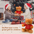 2 Pcs Little Bear Plush Stuffed Animal Sympathy Gifts Memory Bear with a Bear Hug Sign Funeral Gift for Kids Bereavement Comfort Child Loss of Lov...
