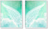 Brooke & Vine Angel Wings Girls Bedroom Wall Decor Art Prints -(UNFRAMED 8 x 10)- Inspirational Christian Religious Kids Baby Girl Nursery Tween W...