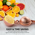 Zulay Kitchen Handheld Lemon Squeezer - Heavy Duty Citrus Juicer & Lemon Juicer Hand Press With Curved Handle - Manual Lemon Lime Squeezer & Metal...