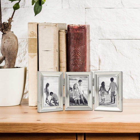 Lawrence Frames - 11623T Lawrence Metals Frame, 8.35"L x 3.66"W Triple, Silver...