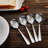 KEAWELL Premium 7" Louise Soup Spoons, 18/10 Stainless Steel, Dishwasher Safe (4)...
