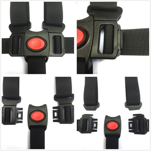 Seat Belt by AT,5/3/2 Point Adjustable for Baby Kid Safe Strap for Stroller High Chair (Include Shoulder Pads & Guarding Pad)...