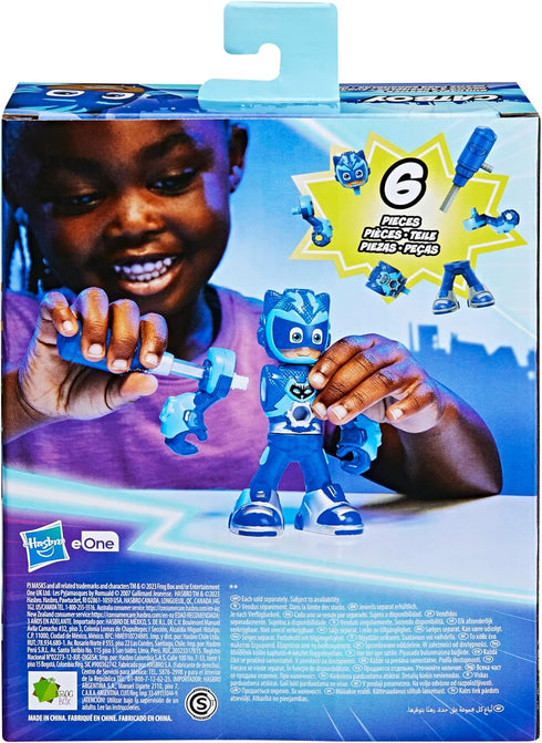 PJ Masks Power Heroes Buildable Heroes, Catboy Action Figure, Kid-friendly Assembly, Superhero Toy for Boys and Girls 3 years old and up...