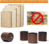 Cutting Board Feet, Walnut Chopping Board Feet, Cutting Board Feet Non Slip, Self Adhesive Feet, Wooden Cutting Board Legs with Screw (Walnut Shor...