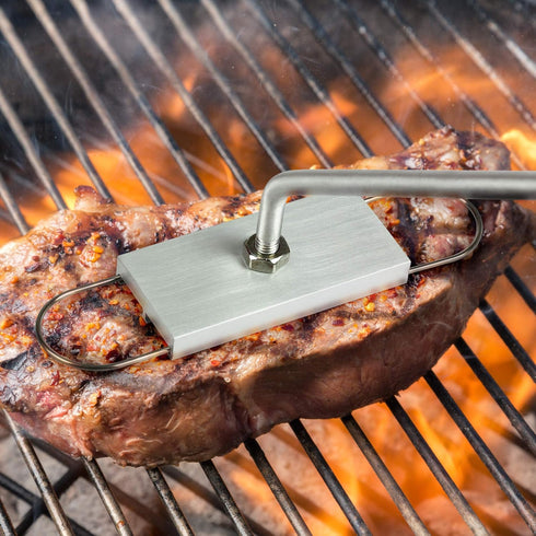 BBQ Branding Iron with Changeable Letters - Brand Your Steak, Hamburger, Chicken, with Your Name, Message or Just About Anything - Great for Birth...
