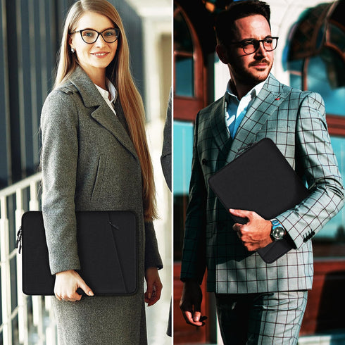 Laptop Sleeve Bag 17 Inch, Shockproof Protective Computer Sleeve Cover with Accessories Pocket, Water Resistant Traveling Carrying Laptop Bag Comp...