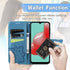 Galaxy A32 5G Case,for Samsung A32 5G PU Leather Wallet Flip Protective Phone Case with Wrist Strap Card Slots Holder Pocket Emboss Butterfly Flow...