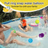 12 pcs Reusable Water Balloons Fast Refillable for Kids Outdoor Activities Pool Beach Bath Toys with Silicon Cord Ring Pull...