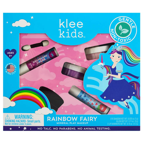 Luna Star Klee Kids Play Makeup Kit. Gentle and Non-Toxic. Kid-Friendly. Made in USA. (Rainbow Fairy)...