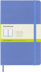 Moleskine Classic Notebook, Hard Cover, Large (5" x 8.25") Plain/Blank, Hydrangea Blue, 240 Pages...