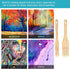 Youyole 2 Pcs Flat Hake Paint Brushes, Hake Brushes Watercolor Glaze Brushes for Pottery, Artist Painting Wash Brushes Set Sheep Hair Bristle Art ...