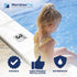 Aquatic Custom Tile, 3FT Pool Depth Markers, 6x6 Inches Vinyl Pool Stickers, Swimming Pool Number Markers, Pool Safety Signage, Adhesive Pool Dept...