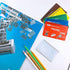 MagDepo 6 Pack Credit Card Size Magnifier Ruler Fire Starter Magnifying Glass Wallet Pocket Magnifier for Reading Small Print, Maps, and books -Gr...