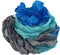 Brand - Super Bulky Recycled Sari Silk Ribbon Yarn in Blue Gray | 50 GMS - 30 Yards | Duppioni Silk Ribbon (Pack of 1)......
