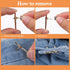 Jeans Button Pins, 6pcs Alloy Detachable Star Tightener Loose Pants Waist Clips Decorative Jean Charms Fit Fixer Adjuster Easy to Pull Buckle for ...