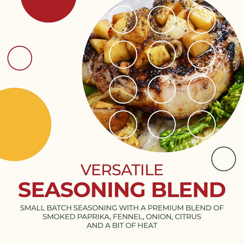 Spiced Up by Chef Calvin - All Purpose Seasoning with Natural Herbs & Spices 6 oz/170 g- Savory Chef's Blend for Meat & Veggies - Versatile & Comp...