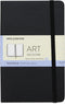 Moleskine Art Sketchbook, Hard Cover, Medium (4.5" x 7") Plain/Blank, Black, 88 Pages...