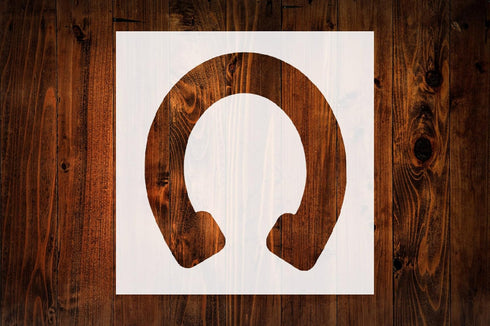 Horseshoe Style Design Stencil, 4-Inch, Reusable Mylar Cutout for Art, Crafts & DIY Projects...