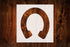 Horseshoe Style Design Stencil, 4-Inch, Reusable Mylar Cutout for Art, Crafts & DIY Projects...