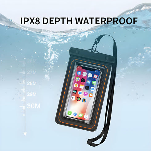 Waterproof Phone Pouch Pack - IPXFloating Waterproof Case with Lanyard for iPhone 15, Jet Ski, Paddle Board Accessories, Pelican Kayak Fishing Wat...